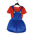 Pikkukuva 1 / 2: Lasten Super Mario Pojat Tytöt Cosplay Puku Fancy Dress Party Asuste Red Girls 7-8 Years