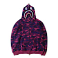 Miniatyrbillede 1 af 5: Print med camouflage-tryk til mænd og kvinder, jakke - H Purple XL