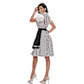Miniatyrbillede 3 af 5: Høj kvalitet traditionel tysk ternet Dirndl kjole Oktoberfest kostume outfit til voksne kvinder Halloween fancy party Style5 Dark Blue S