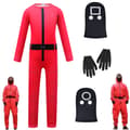 Barn Unisex Squid Game Jumpsuit Party Cosplay Kostym Outfit Y Round shape 120cm