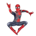Miniatyrbilde 2 av 2: Iron Spiderman Kostyme Barn 140cm