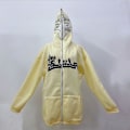 Miniatyrbild 5 av 5: Hel dragkedja för dam uvtröja för herr oose Hip Hop Goth Couple Jacka yz light yellow L