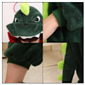 Pikkukuva 6 / 8: Hieno Cosplay-asu Onesie Pyjama Aikuisille Yöasu Dinosaurus L Y XL