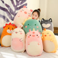 Miniatyrbillede 5 af 6: Squishmallow Pude Dukke Kawaii Dyr Fed Dinosaur Pude Plys - Dinosaur #1 60cm