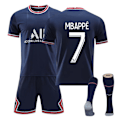 Miniatyrbillede 1 af 2: Fodboldsæt Fodboldtrøje Træningstrøje V7 Mbappe XL(180-190cm)