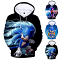 Miniatyrbilde 2 av 3: Boys Sonic The Hedgehog Sport Casual Hoodie Barnetrøye V A 150cm