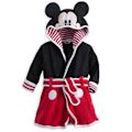 Miniatyrbilde 1 av 4: Barne Morgenkåpe i Fleece med Hette for Gutter og Jenter Black 4-5 Years