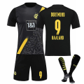 Pikkukuva 1 / 3: Tickos lasten jalkapallovarusteet Jalkapallopaita T-paita T-paita-asu 21/22 - Haaland Dortmund C / Haaland Dortmund Away XXL (200-195cm)