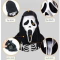 Miniatyrbillede 2 af 6: Halloween Scream Maske Skræmmende Skull Maske Cosplay Style2