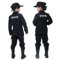 Miniatyrbild 4 av 5: Barn Polis Uniform Poliser Cosplay kostym Height 130CM