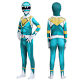 Pikkukuva 2 / 3: Aikuiset lapset Power Rangers Mighty Morphin Cosplay Jumpsuit Party Fancy Suit W Green 130