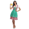 Miniatyrbild 2 av 5: Kvinnors Oktoberfest Beer Maid Costume Bavarian Traditional Dirndl Dress W Green S