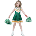 Pikkukuva 2 / 4: Tyttöjen vihreä cheerleader-asu pom-pomsilla 150