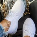 Damesko løpesko snøring gym sportssko - White 38