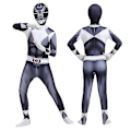 Pikkukuva 2 / 3: Aikuiset lapset Power Rangers Mighty Morphin Cosplay Jumpsuit Party Fancy Suit W Black 130