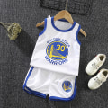 Miniatyrbild 1 av 2: Barndräkt för basketkläder för uniformer för sportkläder W White-blue 140CM