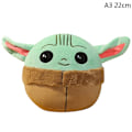 Miniatyrbillede 1 af 8: 1 stk. Plysj legetøj Baby Yoda Anime Tegneserie udstoppede legetøj W 22CM