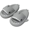 Miniatyrbillede 1 af 4: Haj-tøfler til mænd Shark Cloud tøfler Cloud Shark Slides Søde haj-tøfler W Gray 38 39