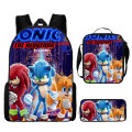 Miniatyrbild 1 av 7: Ny Sonic barns skolväska animerad 3d- printed ryggsäck Sonic barns ryggsäck i tre set Y #47