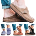 Miniatyrbild 6 av 6: Kvinnor Skor spänne Slip-on tofflor . Grey 41