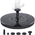 Miniatyrbild 1 av 8: Vattenfontän solcellsdriven 18 cm med färgglad LED-belysning -