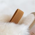 Miniatyrbilde 8 av 11: Unisex barnepelsfôret tøfler Mysig fuskepels tøfler W Brun 24