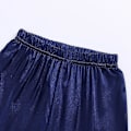 Pikkukuva 4 / 4: Satiinipyjamasetti lapsille: Nappa- ja nappishortsit Navy Blue Suit for height 130 to 140cm