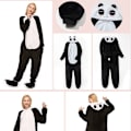 Miniatyrbillede 2 af 6: Fancy Cosplay Kostume Onesie Pyjamas Voksen Nattøj Panda L