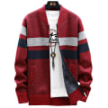 Miniatyrbilde 1 av 4: Herretrøye Kappa Strikket genser Casual Jumper Yttertøy Red XL