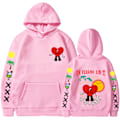 Miniatyrbillede 1 af 5: Nytt album Bunny erch Bad un verano sin ti Hoodie Coat Herr Dam - Pink M