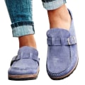 Miniatyrbillede 1 af 6: Kvindesko Spænde Slip-on Tøfler Grey 41