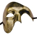 Miniatyrbild 2 av 5: Mask för män Halloween Phantom of the Opera Masquerade Mask Gold