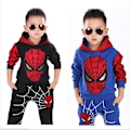 Miniatyrbillede 2 af 4: Casual Sportswear Hoodie Barn 2PK Spider Man cosplay black 140