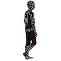 Miniatyrbillede 3 af 3: Sort Spiderman Cosplay Kostume Fest Jumpsuit Tætsiddende Børnetøj A 140cm