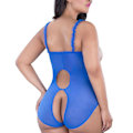 Pikkukuva 6 / 11: Lady Solid Sexiga underkläder Cosplay Cut Out Plus Size Underkläder XL Red