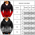 Miniatyrbillede 5 af 5: Herre langærmet jakke med lynlås Hoodie skjorte Toppe H Red L
