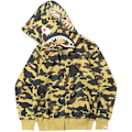 Miniatyrbillede 1 af 2: Shark outh 3d print hættetrøje Wgm broderet trøje camouflage hættetrøje Y yellow M