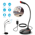 Miniatyrbild 1 av 9: USB Desktop Mikrofon Plug & Play PC Dator Mic för dator -