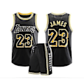 Miniatyrbilde 2 av 2: #23 Lebron James Baskettrøye Set Lakers Uniform W black 26