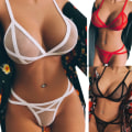 Miniatyrbilde 3 av 4: Kvinners nettgazebandasje sexy undertøy Babydoll og pyjamas Black S