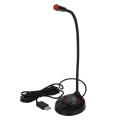 Miniatyrbillede 2 af 9: USB-bordsmikrofon Plug & Play PC-datormikrofon til computer -