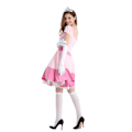 Miniatyrbillede 4 af 10: Princess Peach Kostume til Kvinder Halloween Cosplay Kjole H XL