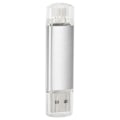 Miniatyrbild 2 av 4: HURRISE USB-minne OTG Flash Drive 2 i 1 tum U-disk USB2.0 datortillbehör (64GB)