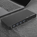 Miniatyrbild 4 av 4: HURRISE Switcher Switch, VM401 Värddator Switch 4 Input 1 Output Mus Tangentbord Videodelning Fixering