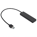 Miniatyrbild 3 av 4: HURRISE Dockningsstation 4-portar 5Gbps USB3.0 Hub 4-i-1 USB-dockningsstation Bärbar USB-förlängning Dator HUB Dator