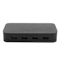 Miniatyrbild 4 av 4: HURRISE KVM Switch Box PC KVM Switcher, 4-portars KVM Switch med tråd, fyra-in och en ut 4K HD ljudvideoprojektor