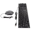 Miniatyrbild 2 av 4: HURRISE USB Keyboard Mus Combo Mus Combo för USB-tangentbord, trådbunden optisk mus | datorns tangentbord