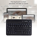 Miniatyrbild 3 av 4: HURRISE 7 tum tangentbord Mini Bärbart Svart Bluetooth Tangentbord 7 tum 59 tangenter Datortillbehör HB030B