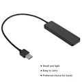 Miniatyrbild 1 av 4: HURRISE Dockningsstation 4-portar 5Gbps USB3.0 Hub 4-i-1 USB-dockningsstation Bärbar USB-förlängning Dator HUB Dator