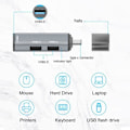 Miniatyrbild 3 av 4: HURRISE USB C Hub 3 i 1 5Gbps Plug and Play Multiport Adapter USB Flash Drive